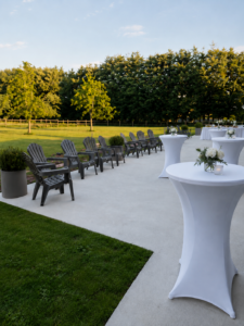Terrasse - Domaine du Clos de la Sansonnette à Bosville en Normandie