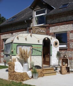 Terrasse - Domaine du Clos de la Sansonnette à Bosville en Normandie